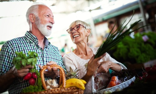 a man and a woman shopping